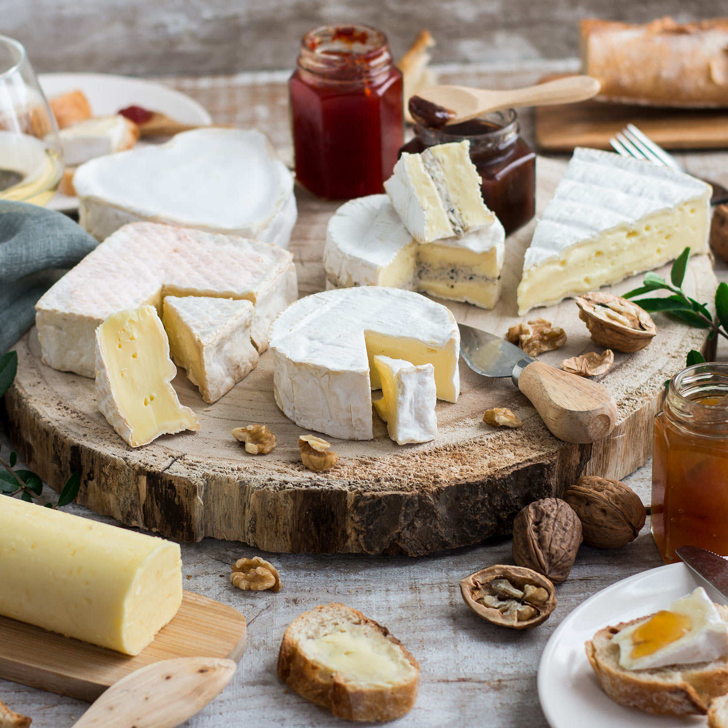 Tábua de queijos franceses