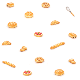 Estampa padaria francesa